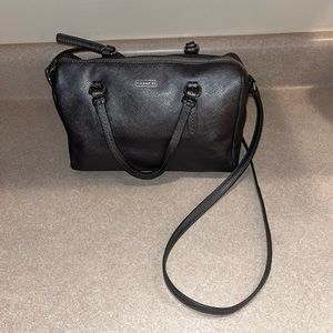 Gray Coach Mini Bennett Satchel Crossbody Top Handle Purse